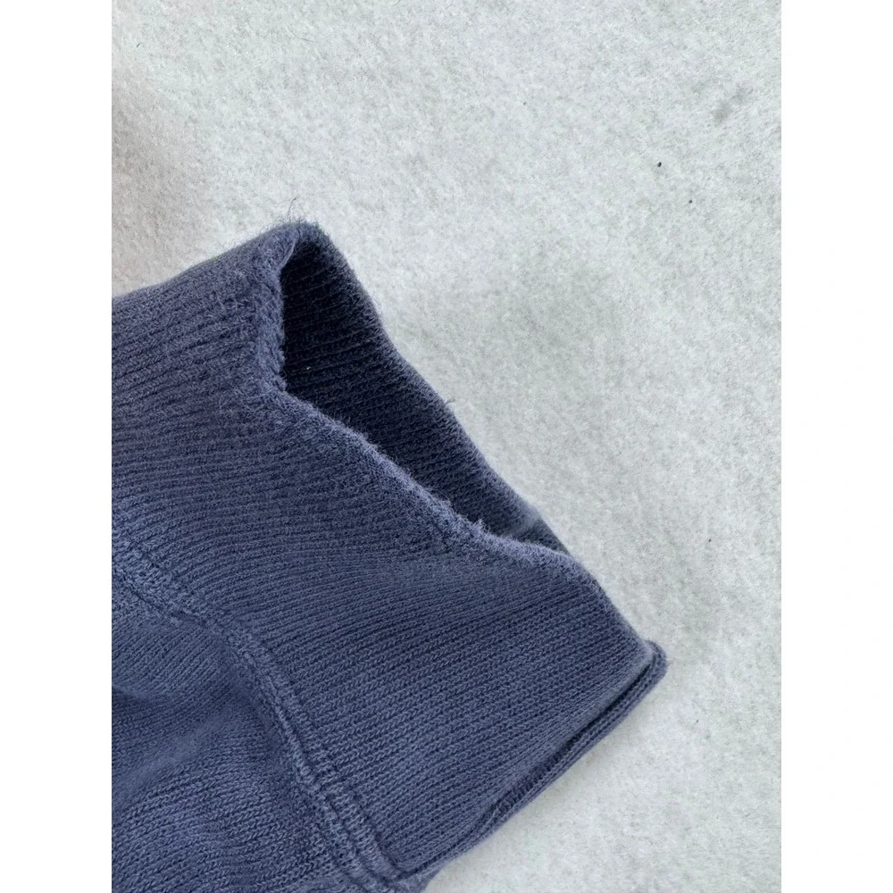 Polo Ralph Lauren Mens XXL Navy‎ Blue 1/4 Zip Pullover Cotton Rib Knit Vintage